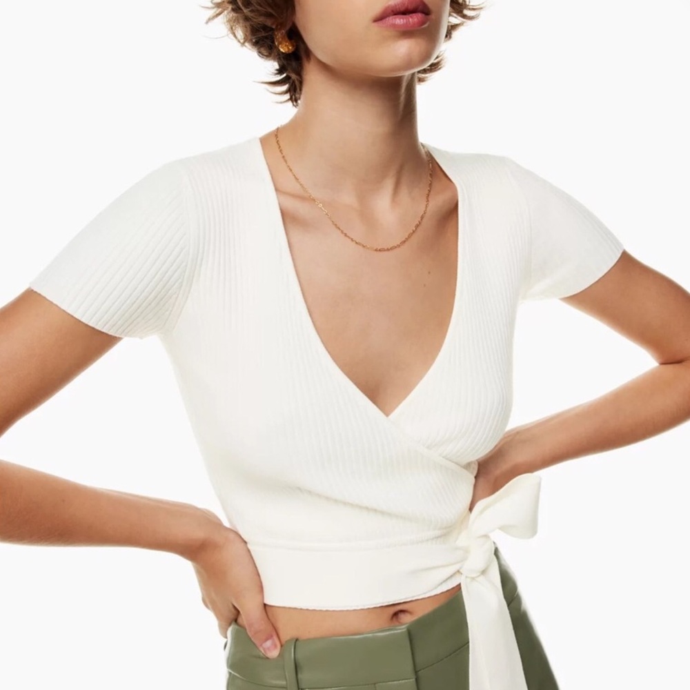 Aritzia Wilfred All Tied Up Sweater - Picture 2 of 5